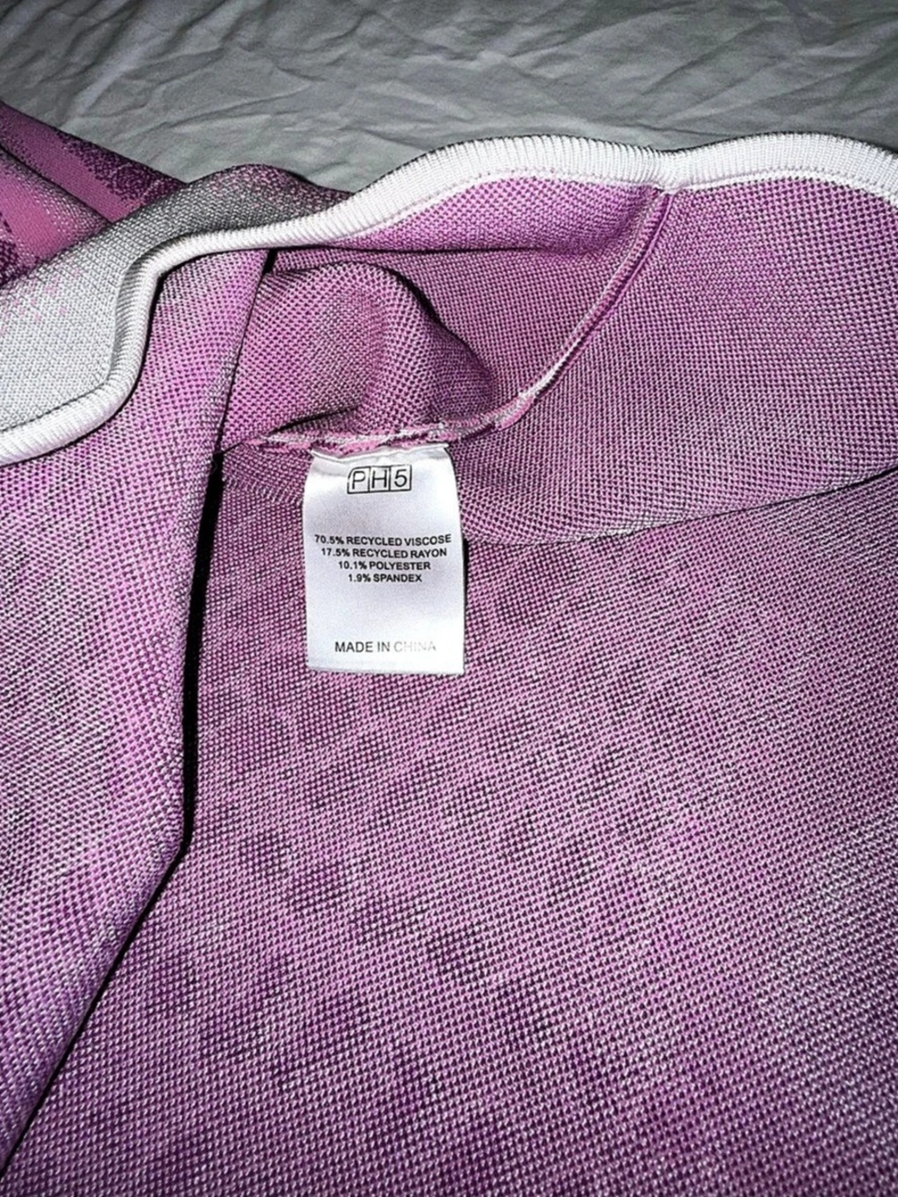 PH5 Brooklyn Wavy Asymmetric Dress Purple Knit No Tags - Picture 5 of 14
